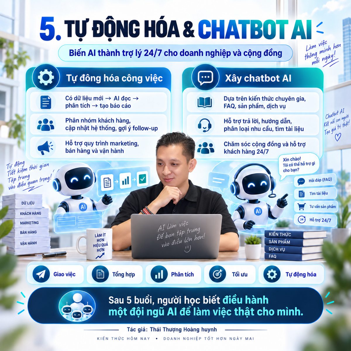 Ngày 5: tự động hóa và chatbot AI